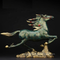 Decoration artwork bronze running horse instock